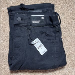 Express straight high rise jeans modern